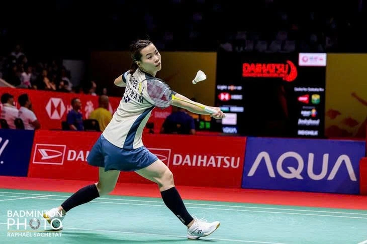 Thuy Linh ends BWF World Championships campaign in Round of 16.(Photo: BADMINTON PHOTO)