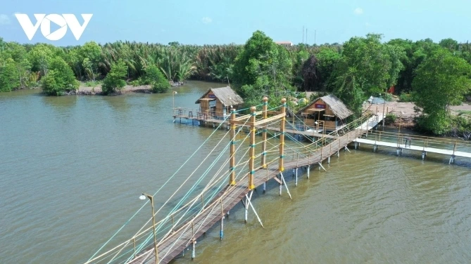 An eco-tourism site in Binh Dai of Ben Tre