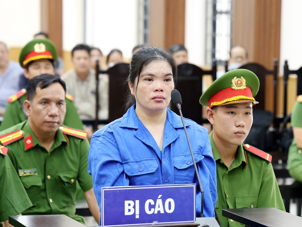 Bị cáo Nguyễn Thị Kiều Phương tại tòa.