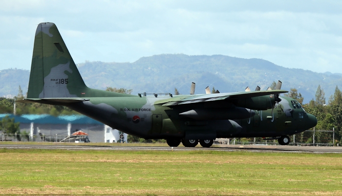 Máy bay vận tải quân sự C-130 của Hàn Quốc. Ảnh: Không quân Hàn Quốc