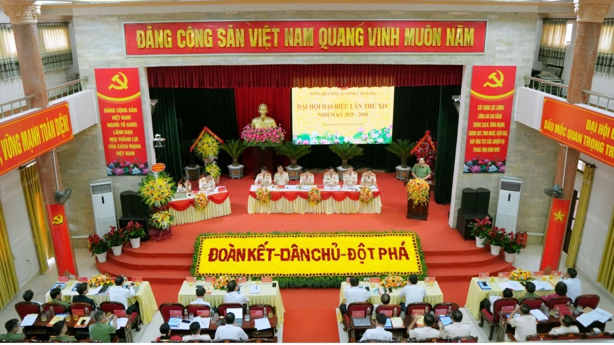 Đại hội Đại biểu Đảng bộ Công an tỉnh Cao Bằng  lần thứ XIV, nhiệm kỳ 2025 – 2030
