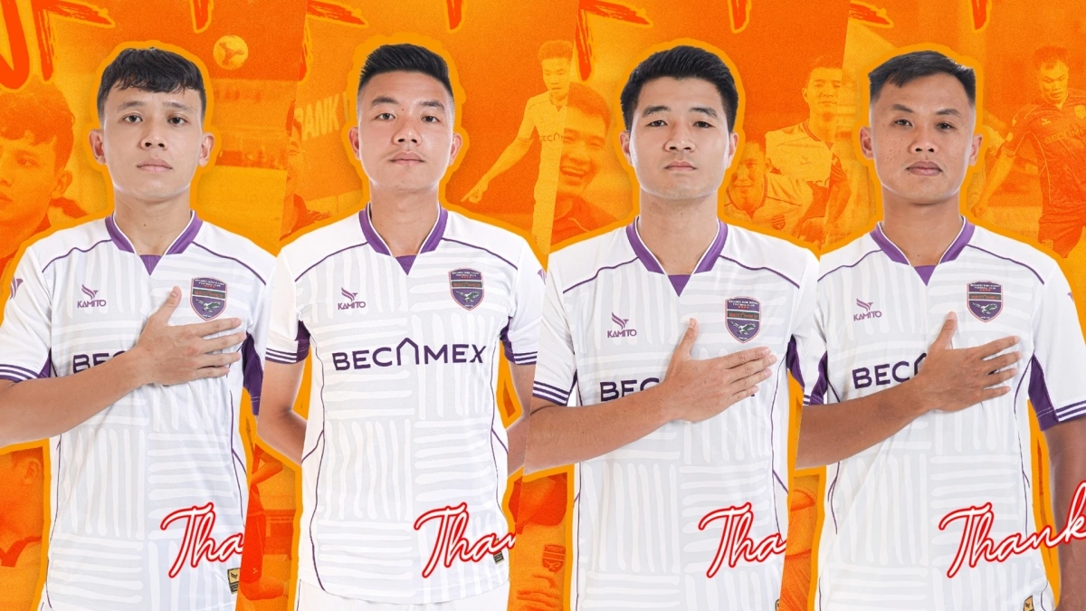 CLB TP.HCM thông báo chia tay cùng lúc 4 cầu thủ.