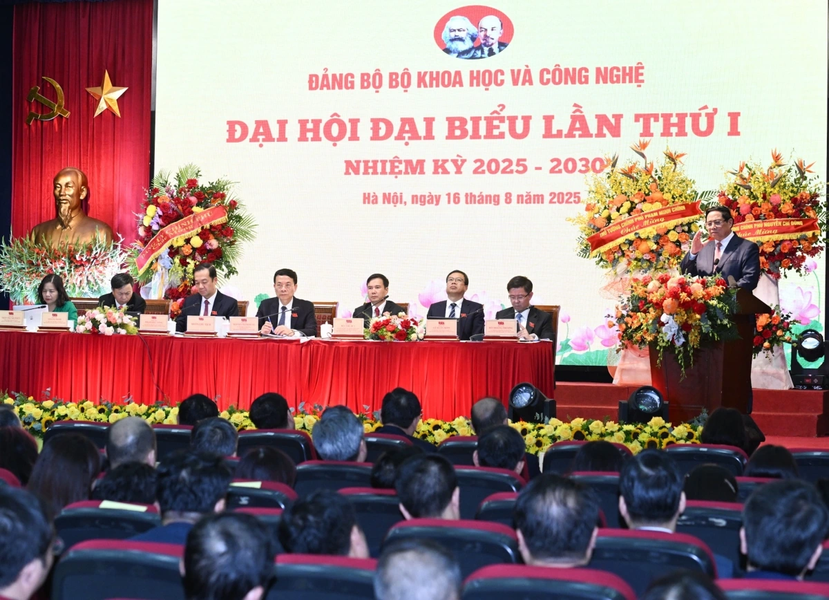 Đại hội Đảng bộ Bộ Khoa học và Công nghệ diễn ra vào chiều ngày 16/8.