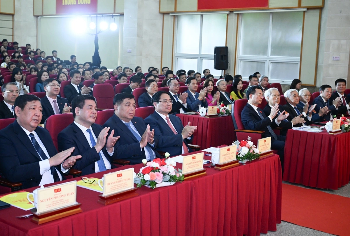 Thủ tướng Chính phủ Phạm Minh Chính dự Đại hội Đảng bộ Bộ Khoa học và Công nghệ.