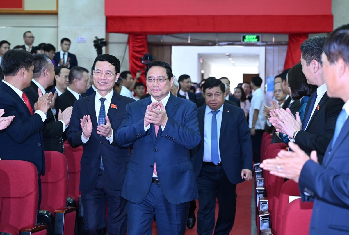 Thủ tướng Chính phủ Phạm Minh Chính dự Đại hội Đảng bộ Bộ Khoa học và Công nghệ.