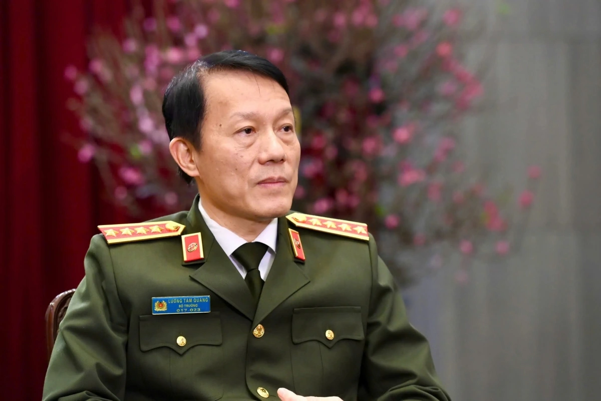 Đại tướng Lương Tam Quang, Uỷ viên Bộ Chính trị, Bộ trưởng Bộ Công an. (Ảnh: Phạm Kiên) 