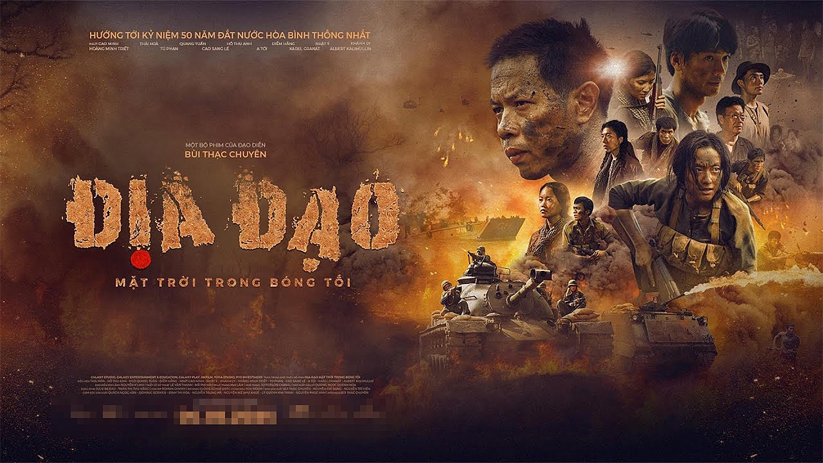 “Địa đạo - Mặt trời trong bóng tối” và nhiều tác phẩm điện ảnh nổi tiếng của Việt Nam sẽ được trình chiếu miễn phí phục vụ người dân. (Ảnh: poster phim)