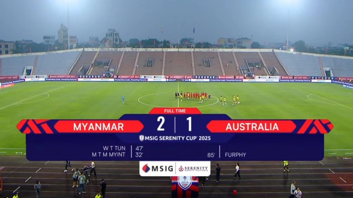 ĐT nữ Australia thua sốc ĐT nữ Myanmar.