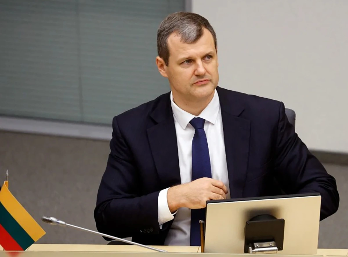 Ông Gintautas Paluckas. Ảnh: Bloomberg