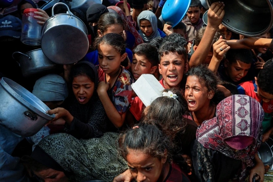 Nạn đói ở Gaza. Ảnh: Reuters