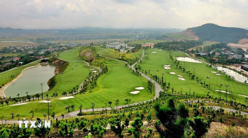 A corner of a golf course in Bac Ninh province