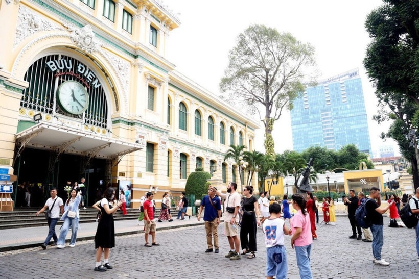 Tourists in Ho Chi Minh City