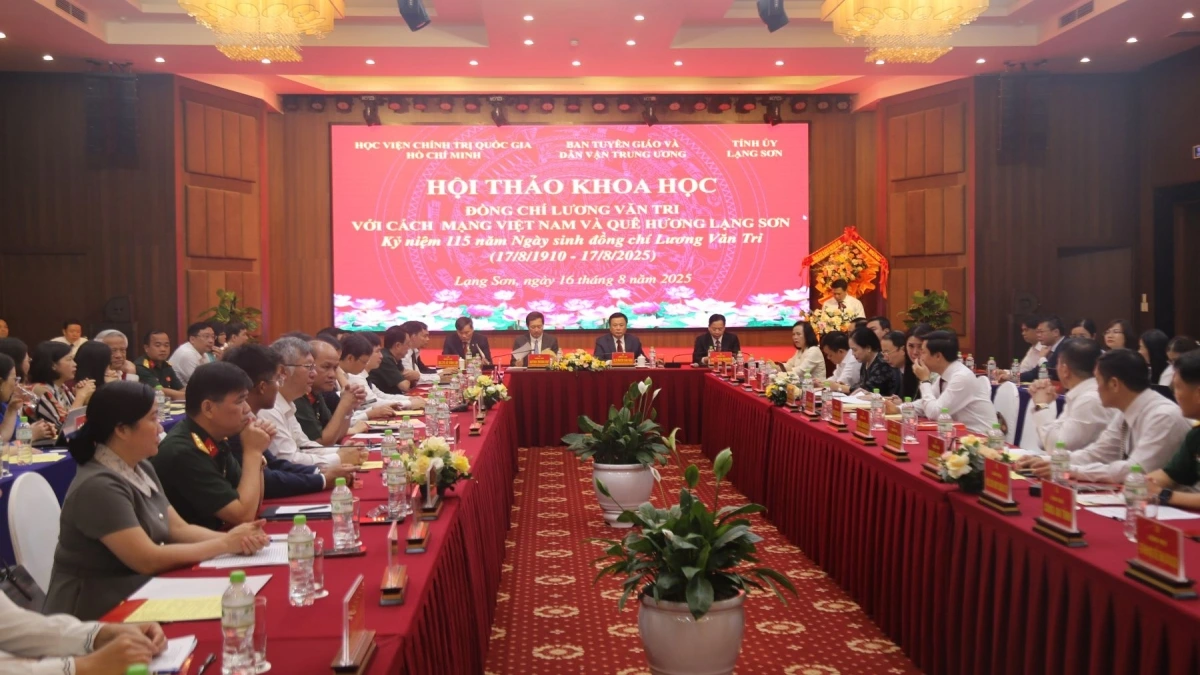  Hội thảo khoa học chủ đề: “Đồng chí Lương Văn Tri với cách mạng Việt Nam và quê hương Lạng Sơn” do Học viện Chính trị quốc gia Hồ Chí Minh, Ban Tuyên giáo và Dân vận Trung ương, Tỉnh ủy Lạng Sơn phối hợp tổ chức.