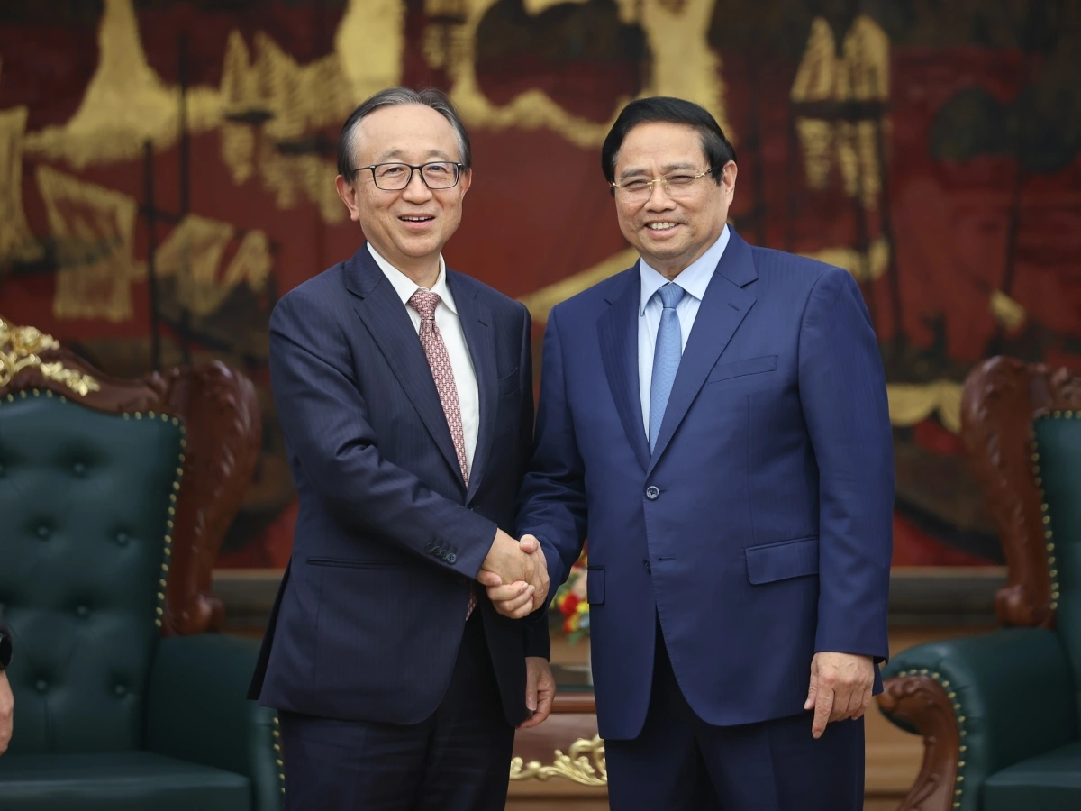 Thủ tướng Phạm Minh Chính tiếp ông Hironori Kamezawa, Tổng Giám đốc Tập đoàn tài chính Mitsubishi UFJ Financial Group (MUFG) của Nhật Bản 