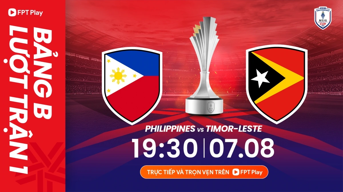 Trận đấu giữa  ĐT nữ Philippines với ĐT nữ Timor Lester diễn ra vào lúc 19h30.