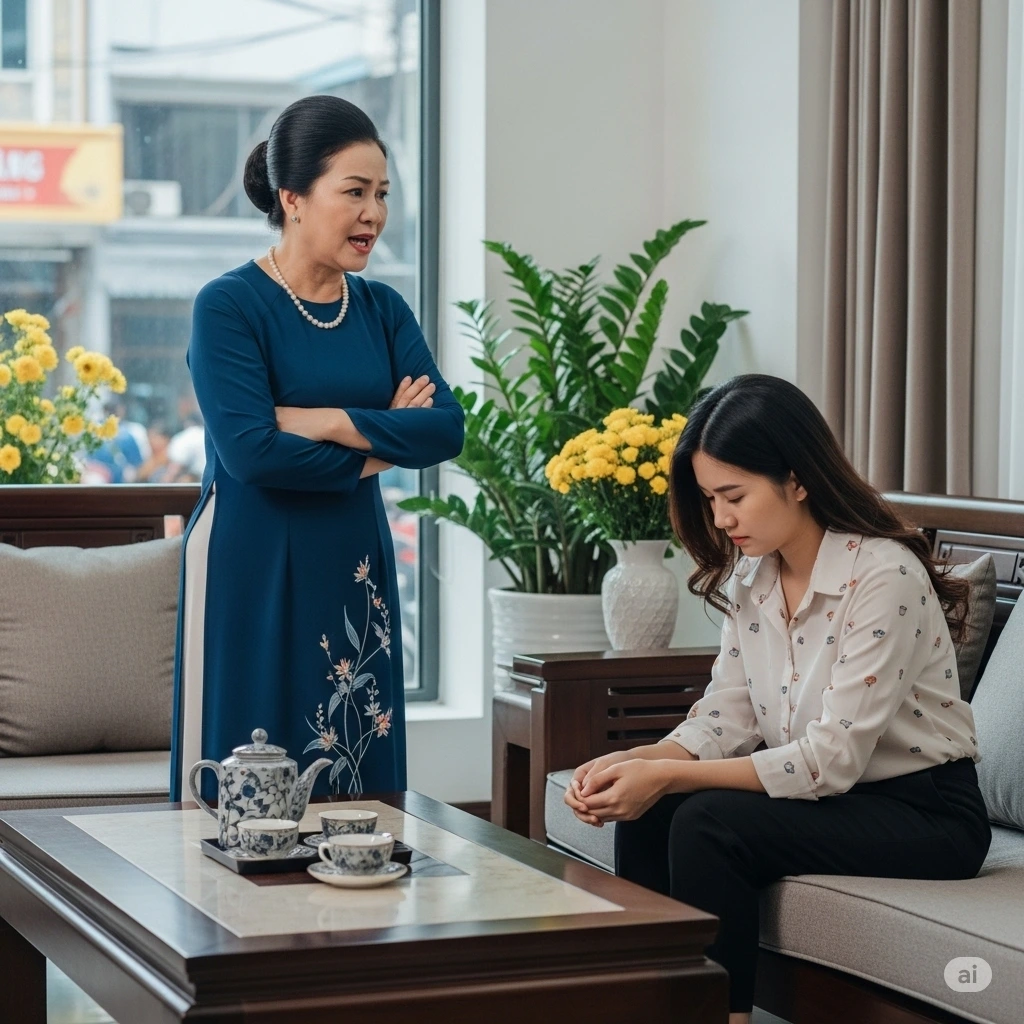 Mẹ chồng thỉnh thoảng lại mát mẻ khiến tôi khá tủi thân (ảnh minh họa: AI)