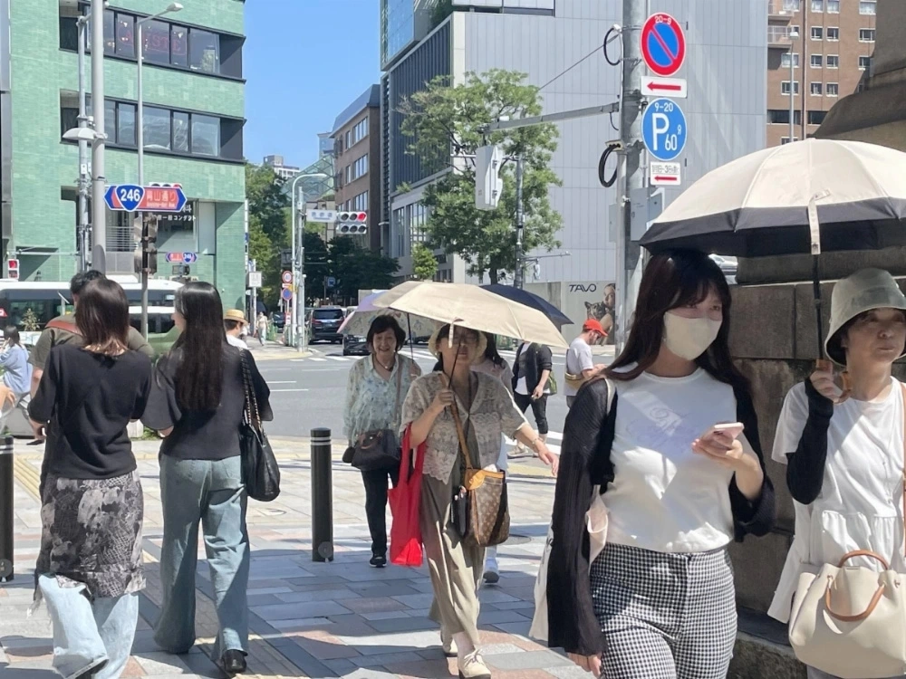Nắng nóng gay gắt diễn ra tại nhiều nơi ở Nhật Bản. Ảnh: Japan Times