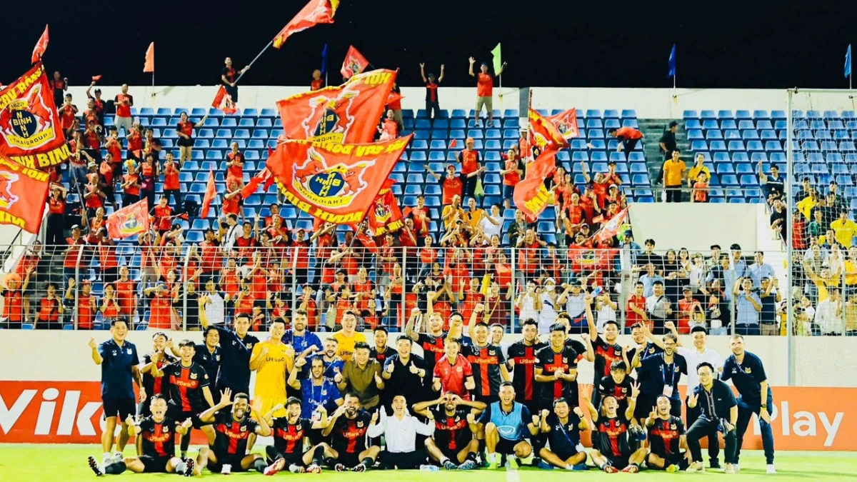 Ninh Bình FC dẫn đầu sau 3 vòng đấu (Ảnh: Ninh Bình FC)