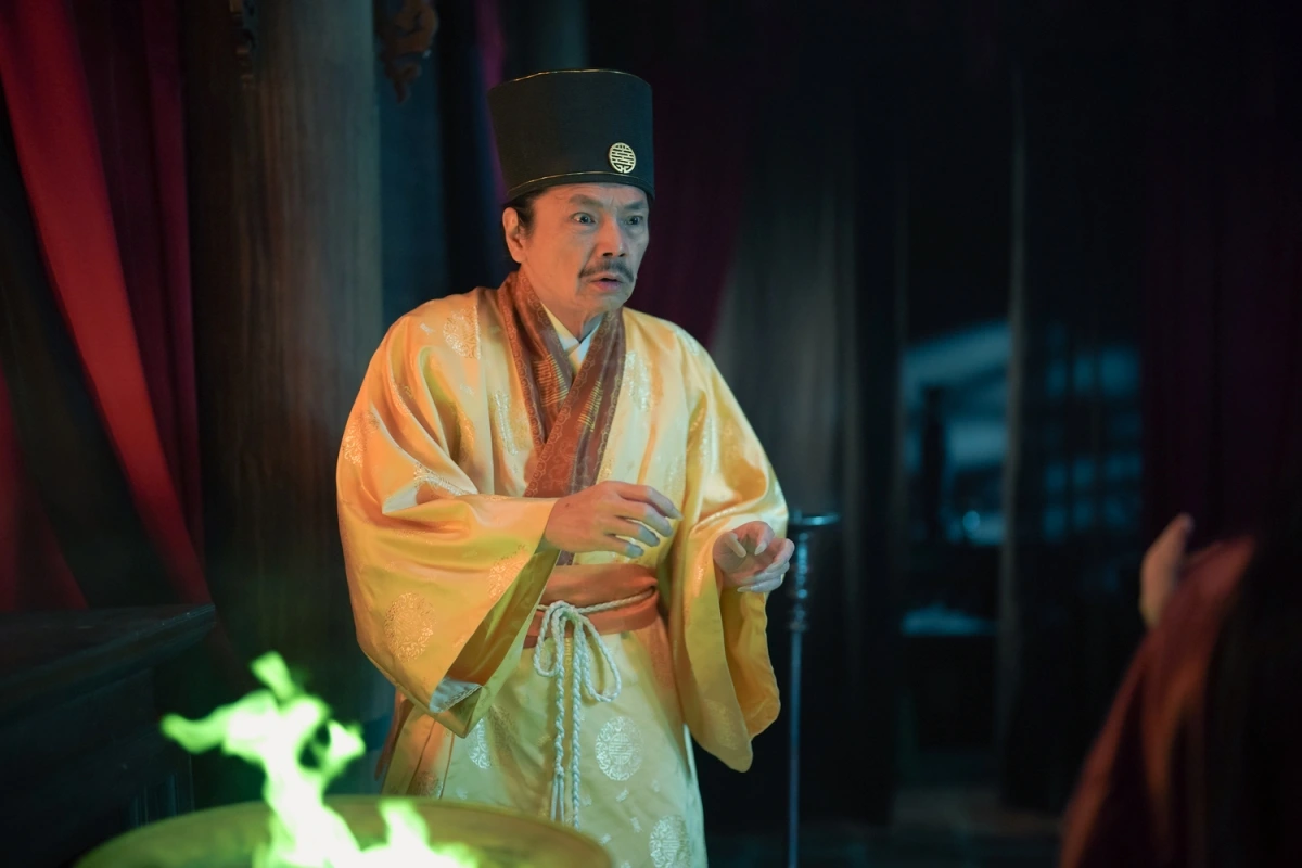 NSND Trung Anh trong vai ông Tri của "Khế ước bán dâu". Ảnh: ĐPCC