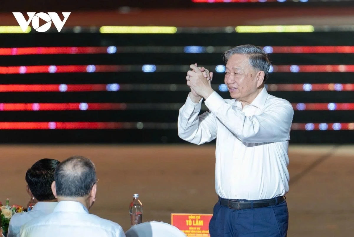 Party General Secretary To Lam attends the special programme in Hanoi on August 9