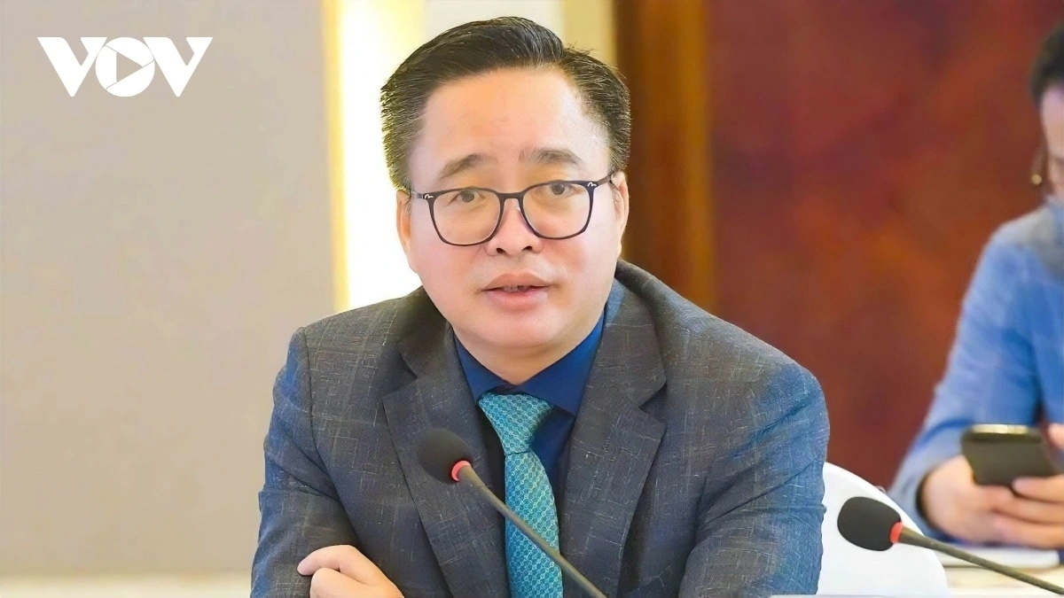 Ông Phạm Mạnh Hùng, Phó Tổng Giám đốc VOV nhận xét, “Việt Nam - Kỷ nguyên vươn mình” là chương trình có nội hàm sâu rộng.  Ảnh: Văn Ngân