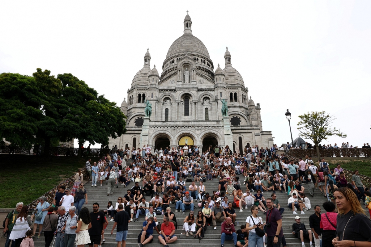 Vương cung thánh đường Sacre-Coeur tọa lạc trên đỉnh đồi Montmartre tại Paris, Pháp. Nguồn: Reuters