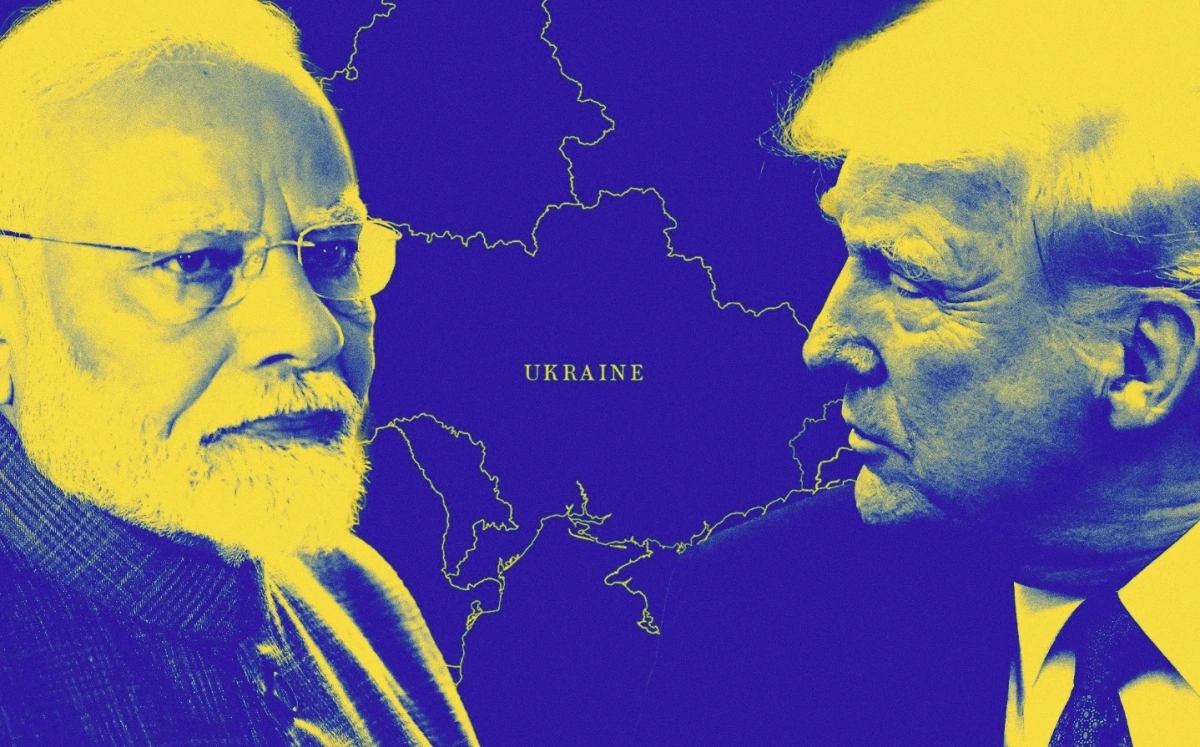 Ông Modi (trái) và ông Trump (phải). Ảnh: The Telegraph