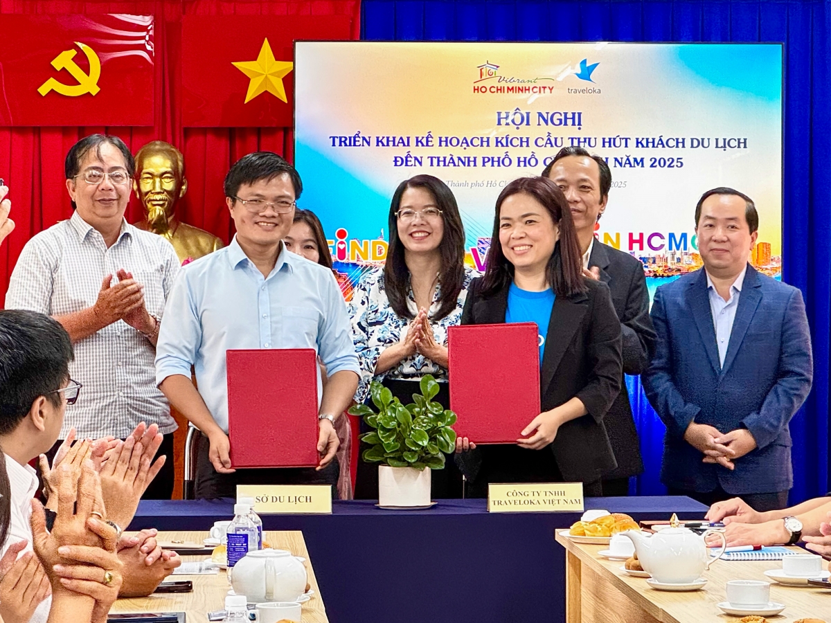 Sở Du lịch TP.HCM công bố chương trình hợp tác với các nền tảng du lịch trực tuyến. Nguồn: Sở Du lịch TP.HCM