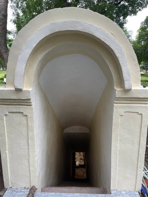 The entrance of General Staff’s Secret Bunker (Photo courtesy of Thang Long - Hanoi Heritage Conservation Centre)