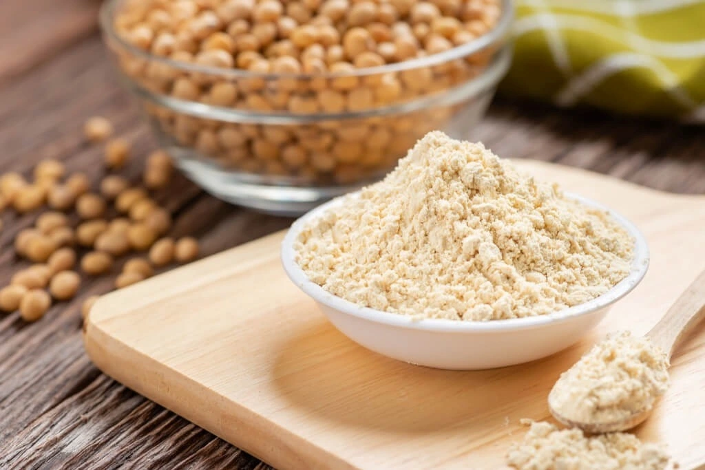 Bột đậu nành có cực nhiều lợi ích cho sức khỏe. Ảnh: Sakuraco