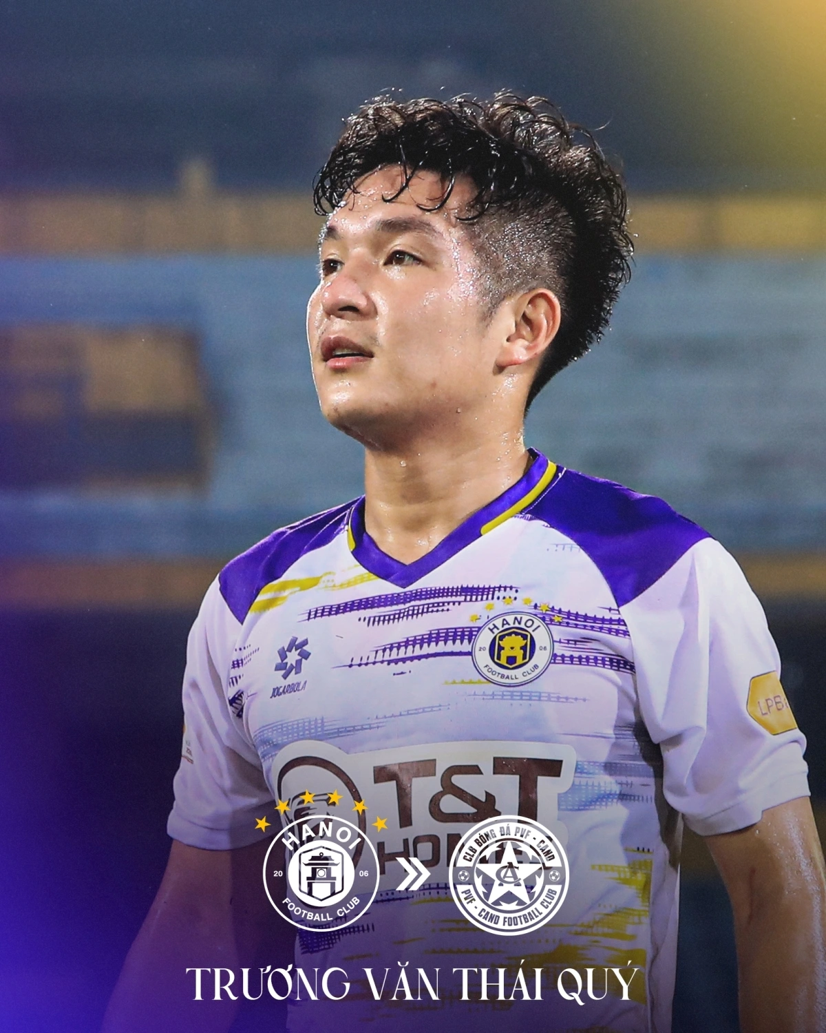 Thái Quý gia nhập PVF CAND theo bản hợp đồng cho mượn từ Hà Nội FC.