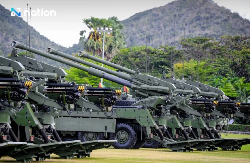 Lựu pháo tự hành sản xuất nội địa của Thái Lan. Nguồn: The Nation