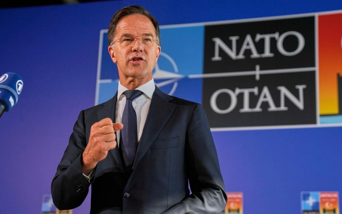 Tổng thư ký NATO Rutte. Ảnh: Deutschlandfunk.