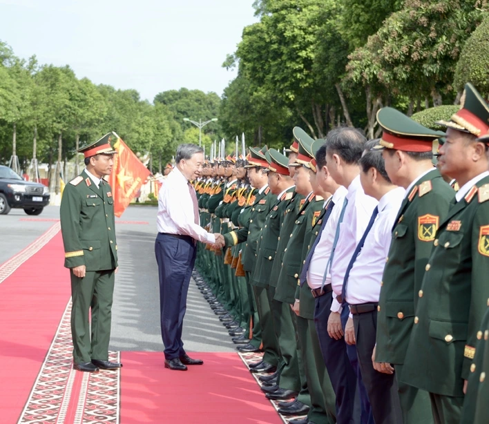 Tổng Bí thư Tô Lâm về thăm Quân đoàn 12, Bộ Quốc phòng