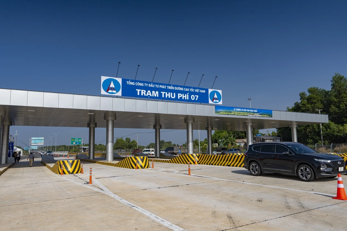 Cao tốc Bến Lức - Long Thành sẽ thu phí từ ngày 10/8/2025 theo hình thức thu phí điện tử không dừng. Ảnh: VEC