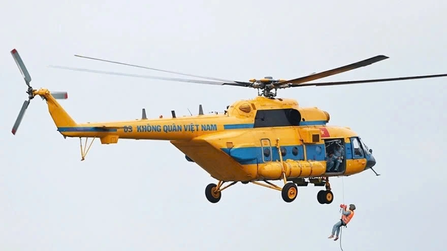 Trực thăng của Quân chủng Phòng không - Không quân. Ảnh: Quân chủng Phòng không - Không quân.