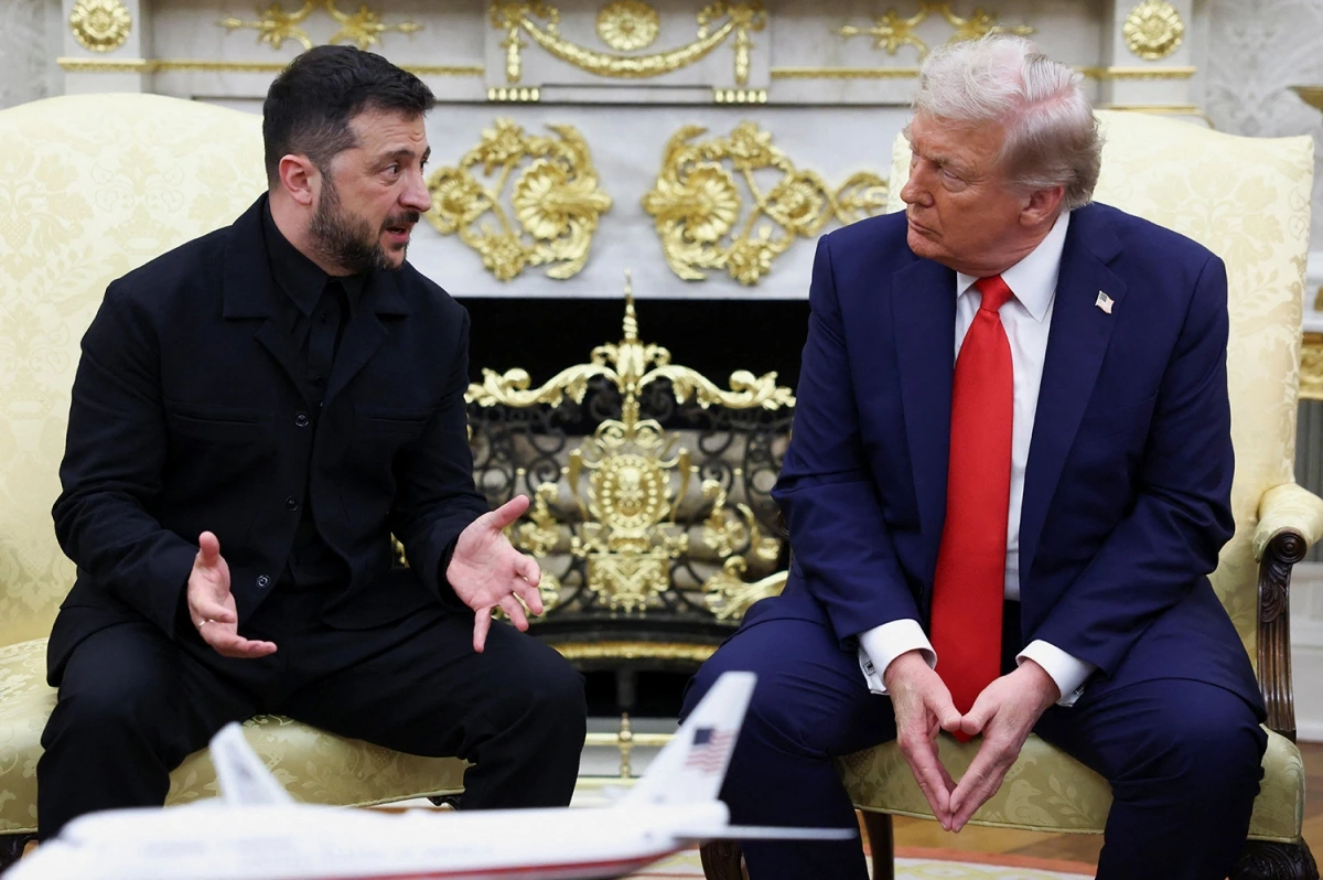 Tổng thống Mỹ Donald Trump tiếp đón Tổng thống Ukraine Volodymyr Zelensky ở Nhà Trắng ngày 18/8/2025. Ảnh: Reuters