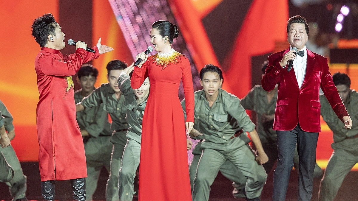 Tiết mục trong "VConcert - Tổ quốc trong tim". (Ảnh: Báo Nhân dân)