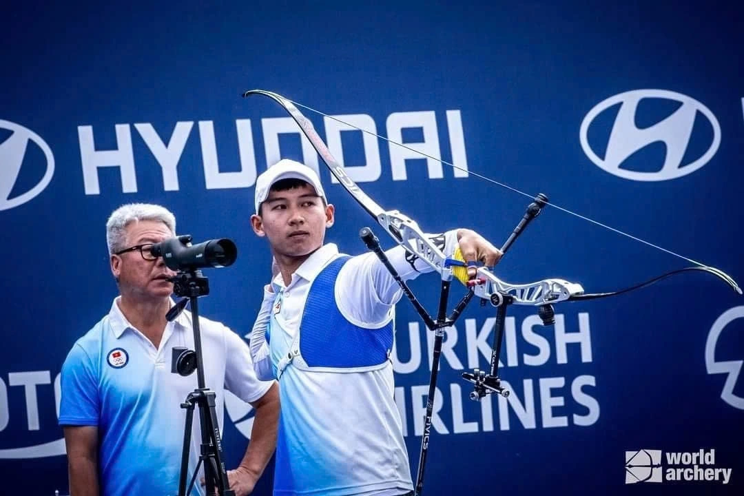 Archer Le Quoc Phong wins 2024 Paris Olympics ticket for Vietnam. (Photo: World Archery)