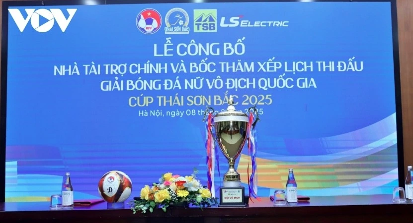 The official announcement ceremony of the 2025 National Women's Football Championship – Thai Son Bac Cup is held at the headquarters of the Vietnam Football Federation (VFF) on August 8
