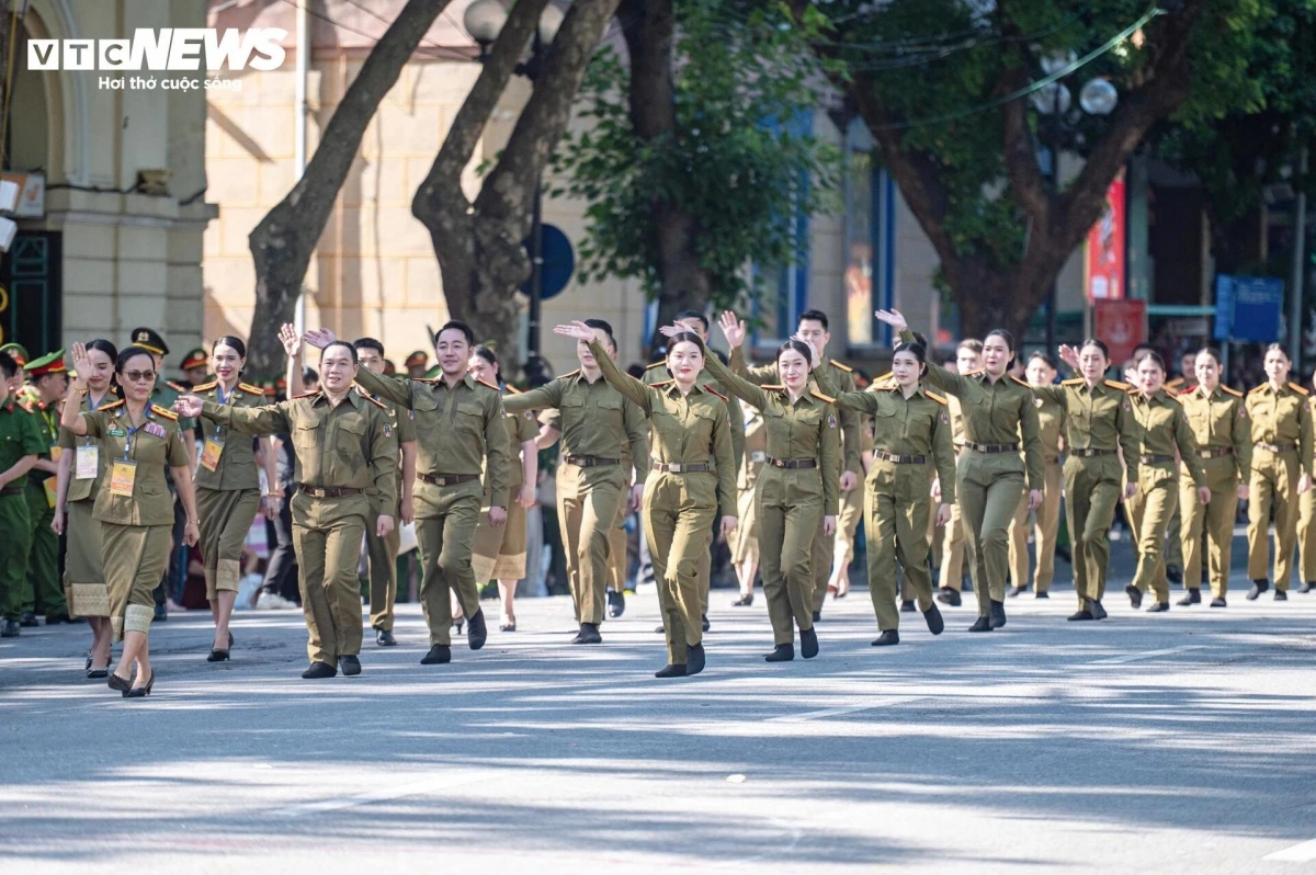 Pictured is the Lao Public Security art troupe.
