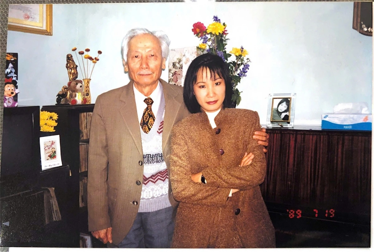 Nhà giáo Nhân dân, nhạc sĩ Hoàng Kiều và con gái - nhạc sĩ Giáng Son. Ảnh: Gia đình cung cấp