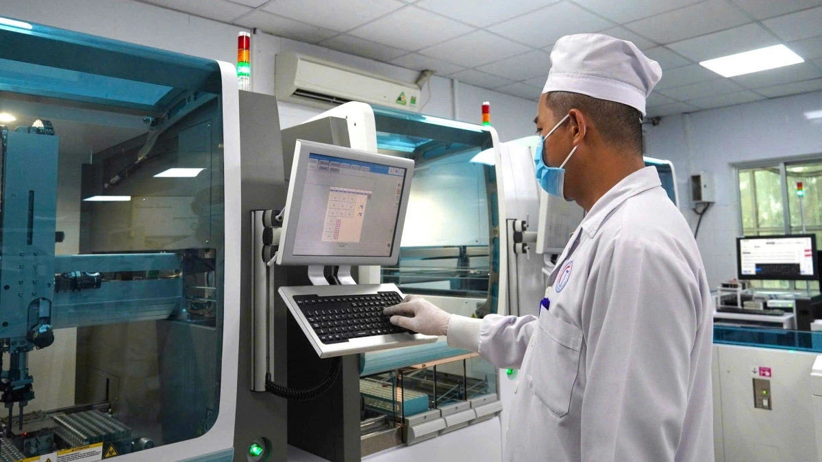 Với công nghệ mới thời gian trả kết quả xét nghiệm sẽ được rút ngắn đáng kể, bảo đảm độ tin cậy cao