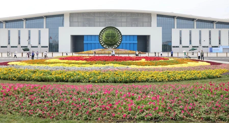 Địa điểm diễn ra Hội nghị thượng đỉnh Tổ chức Hợp tác Thượng Hải (SCO) tại Thiên Tân. Ảnh: Tân Hoa xã