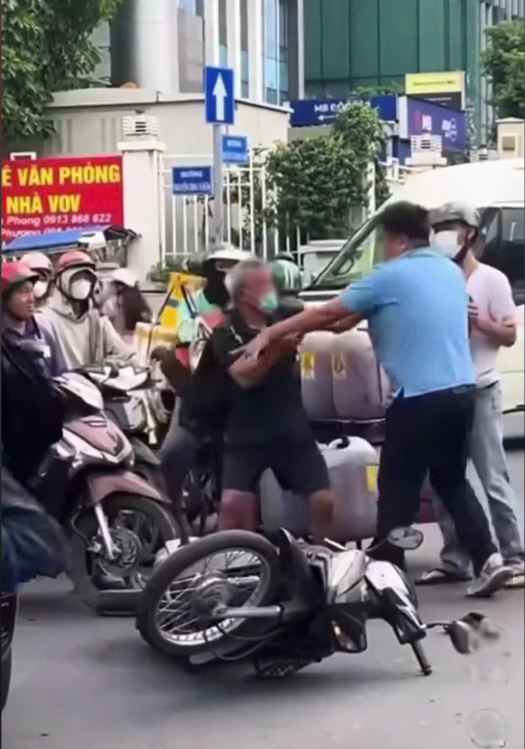 Hiện trường vụ việc. (Ảnh chụp màn hình)