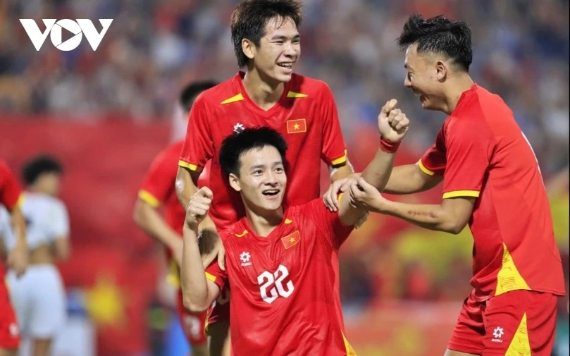 Thanh Nhan shines with the crucial goal for U23 Vietnam