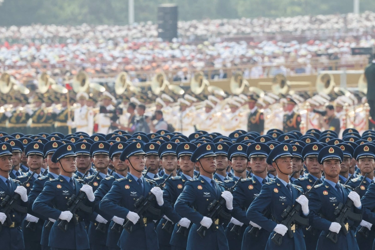Quân đội Trung Quốc tham gia duyệt binh.