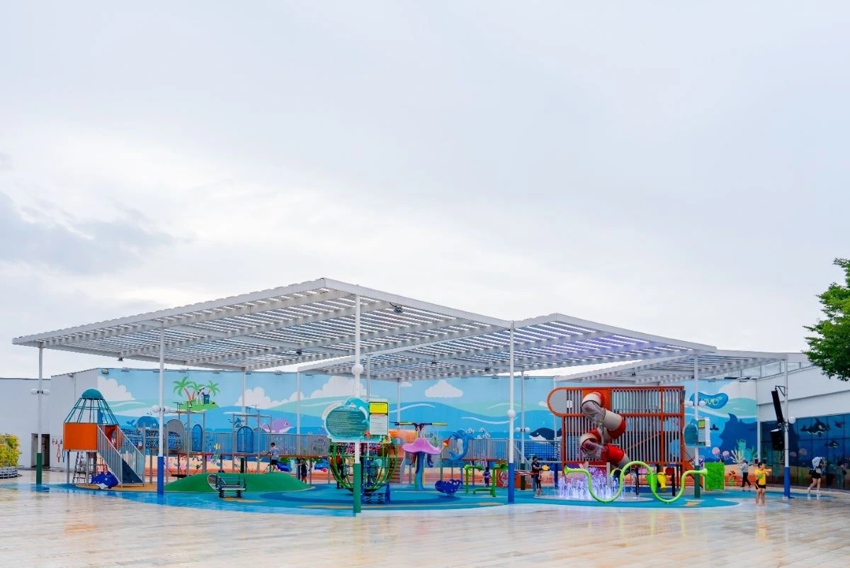 Toàn cảnh Sân chơi Sky Park với chủ đề Công viên Đại Dương mở cửa hoàn toàn miễn phí cho các bé