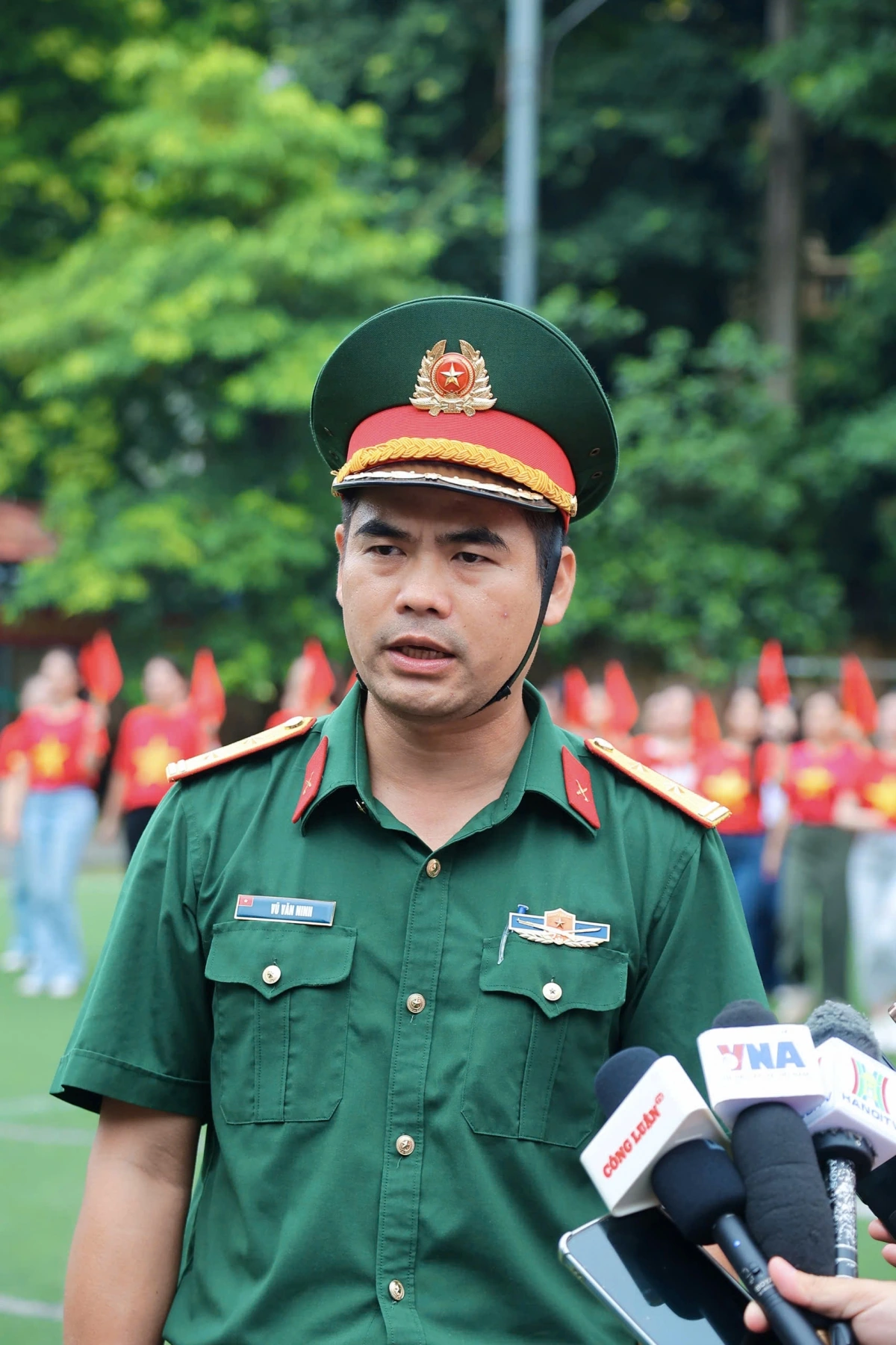 Trung tá Vũ Văn Ninh, tổ trưởng huấn luyện khối Báo chí Cách mạng Việt Nam