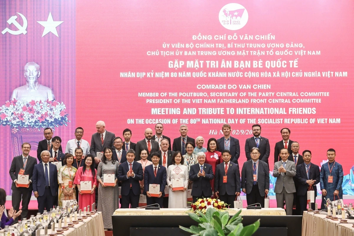 Cuộc gặp mặt tri ân bạn bè quốc tế nhân dịp kỷ niệm 80 năm Quốc khánh nước Cộng hòa xã hội chủ nghĩa Việt Nam.